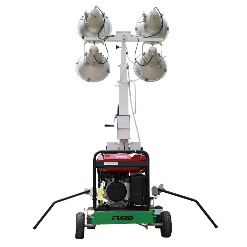 Long service life 5m lifting mobile light tower