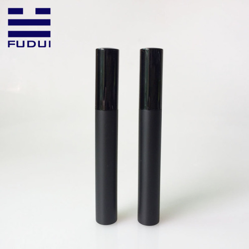 Empty Plastic Matte Black Cosmetic Eyelash Tube