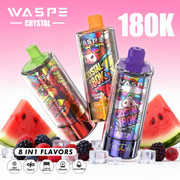 Waspe 180k puffs diposable vape 8in1