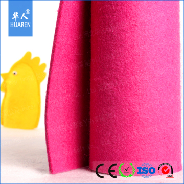 red 5.5mm thick organic wool felt