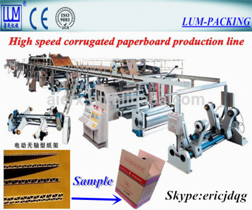 High speed corrugated cardboard production line/carton packaging machine with CE & ISO9001