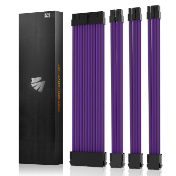 PC Custom Soft Braided 18AWG PSU Cable Extension Kit