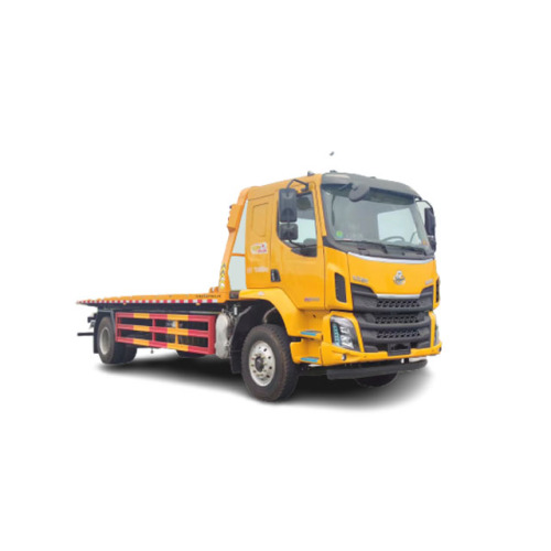 wrecker truck 4x2 flat bed with crane