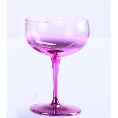 Bicchiere da vino viola metallizzato Ombre all&#39;ingrosso