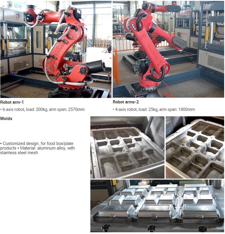 Biodegradable tableware machines for making disposable plates