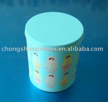 Round Biscuit Tin Box