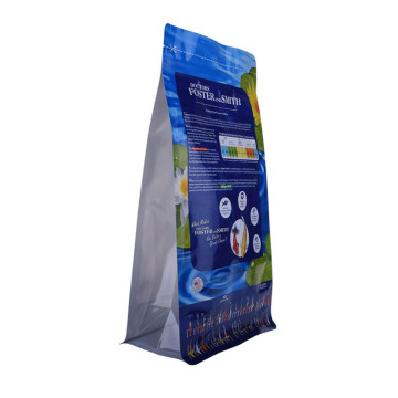 Custom printed flat bottom pet food bag