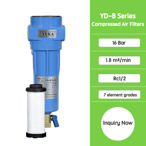 Activated carbon filters for compressed air YD-B030