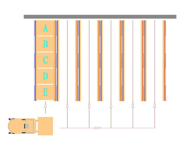 Warehouse Large Capacity Steel Drive in Shelf