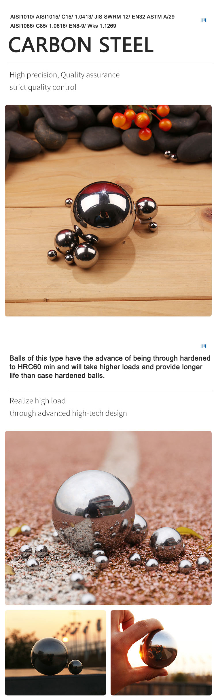 Carbon steel ball Carbon steel ball