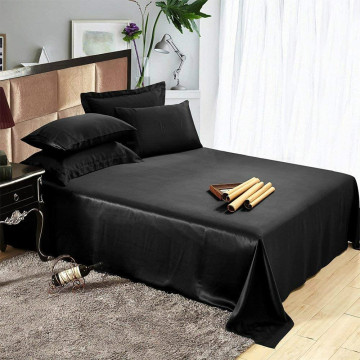 4pc Silky Solid Color Deep Pocket Sheet Set