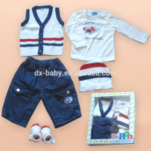 2016 baby gift set sweater baby clothes(authorized production) for boys