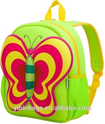 Kids Neoprene School Backpack, Cheap School Backpack, Cute Image of School Bag and Backpack Green