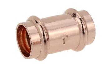 Copper V-profile straight coupling