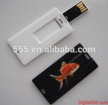 Ultra slim USB flash drive , mini credit card usb flash drive , mini name card usb flash drive with full color printing