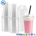 Disposable Biodegradable customized logo PLA Clear Cup