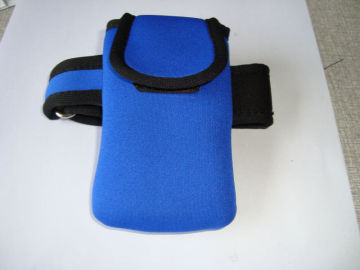 2014 fashionable elastic and durable neoprene wrist mobile phone case