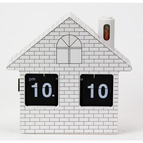 Small House Flip Clock Desk Clock