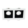 Plafond led MR16 mobile carré rond en aluminium