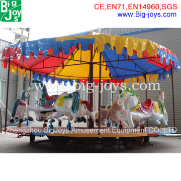 cheap portable amusement horse ride, portable amusement carousel ride