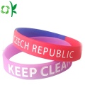 Custom Silicone Festival UV Engraved Bracelet for Gift