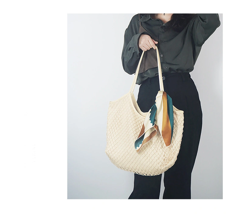 Wholesale Low Price Beach Bag Water Hyacinth Handbag Straw Tote Bag Rattan Bag