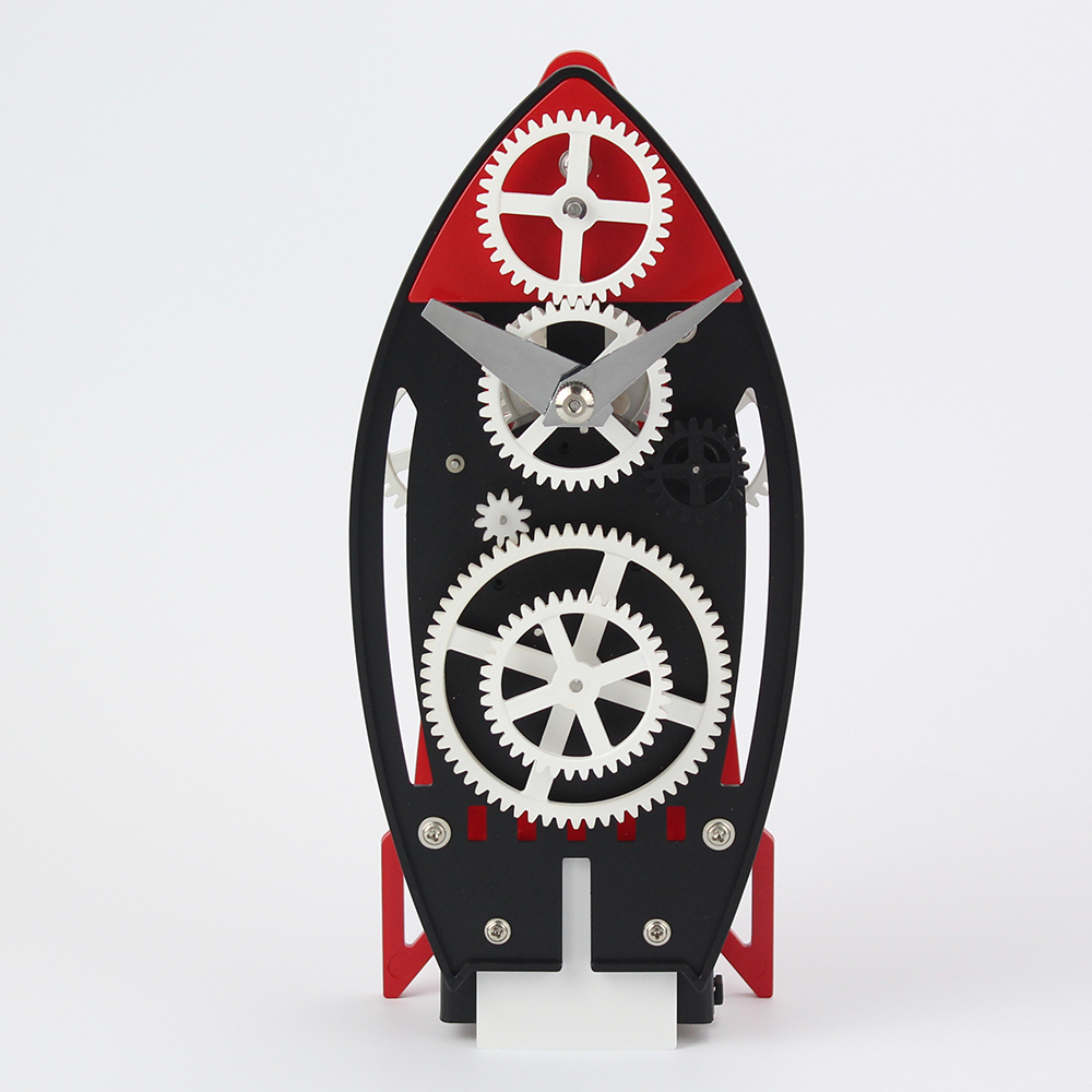 Rocket-shape Gear Desk Clock