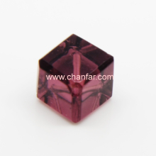 hexagon crystal glass beads