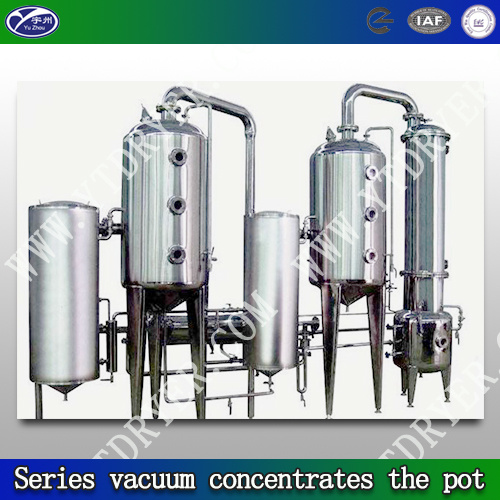 Series vacuum concentrator pot