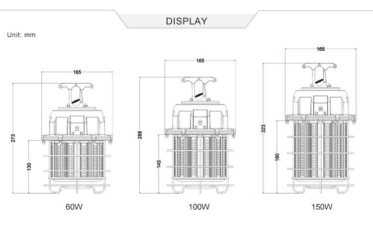 New Design LED Temporary Light Portable Site Lighting IP65 60W 100W 150W Temporary LED Work Light