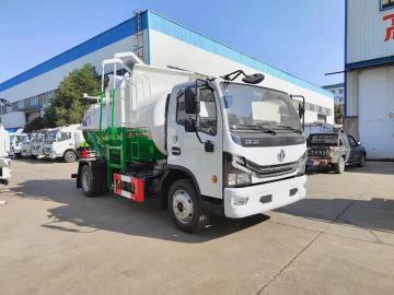 Dongfeng 6.5cbm rechargeable garbage bin lift truck