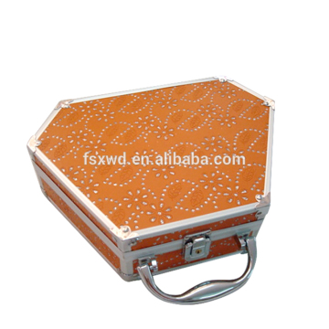 Compact loose cosmetic case,compact design cosmetic case,aluminum cosmetic case