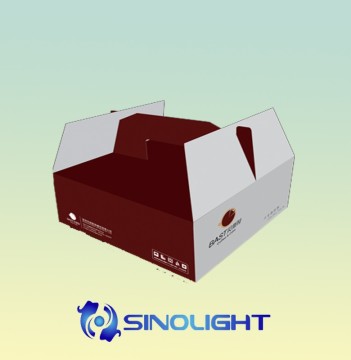 Cheap custom cup cake handle box cake boxes wholesale 4c print cake box