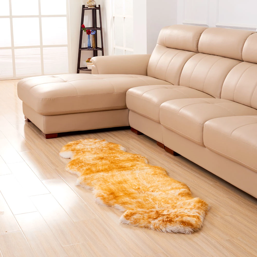 Australian Sheepskin Double Rug Carpet Made in China