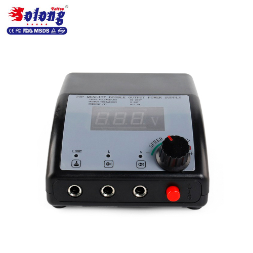 Solong Top Quality 0~20V DC Tattoo Supplies Dual Output Tattoo Power Supply