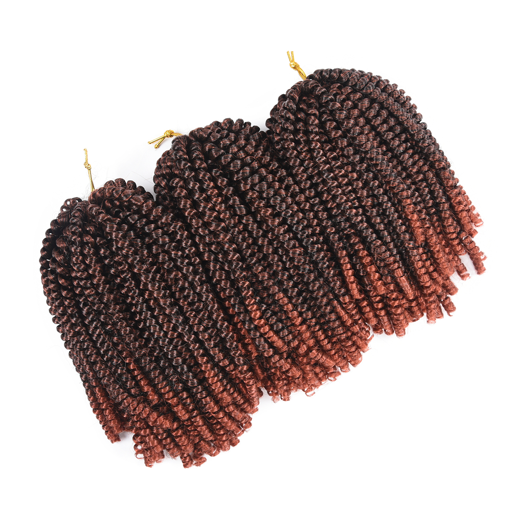hot sale julianna spring twist 8inch crochet hair spring curl hair spring twist hair 12inch color T1B/GREY