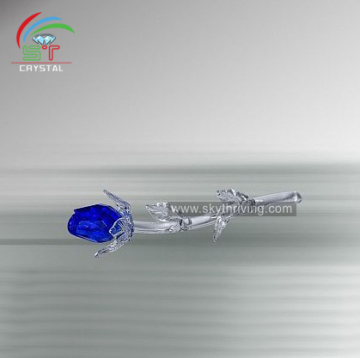 blue crystal rose flower