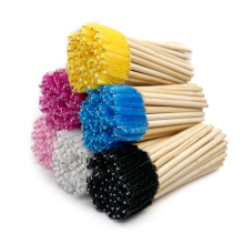 Nylon Wood Bamboo Eyelash Wand Brush for Mascara Application