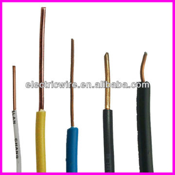 high quality single core solid 1mm2 PVC cable 1.5mm2