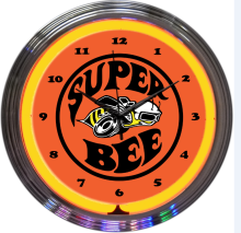 Wholesale 12V Tower Shape Neon Wall Clocks and Lights