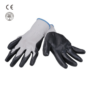 Industrial safety work nitrile coated glove