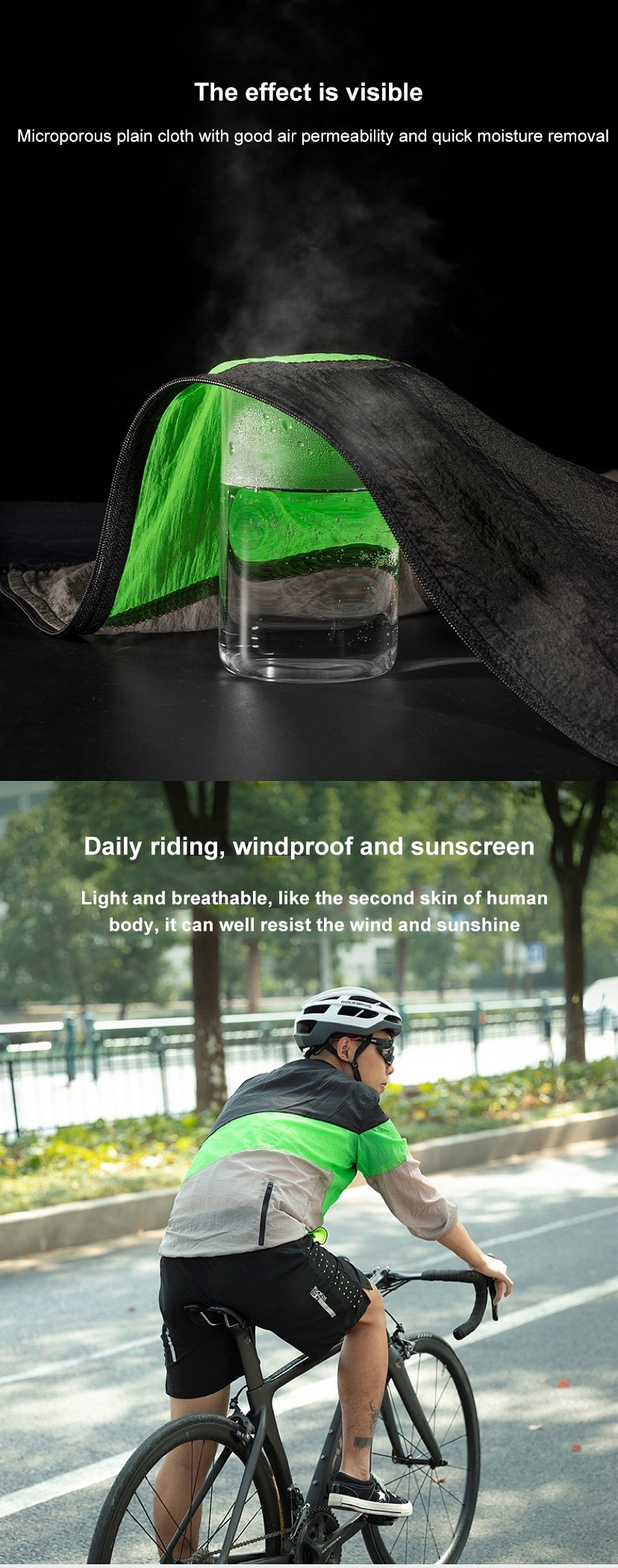 Quick-Drying Jacket, Breathable, Sunscreen and UV Protection, Outdoor Sports Cycling Clothing