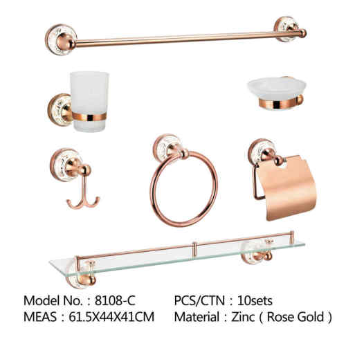 Aluminum Wall Mounted Bathroom Accessory Sets