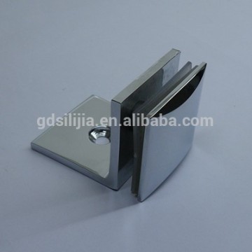 Hanging glass door clamp for shower room