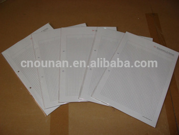 promotional customized holes punched A4 writing pad with cardboard back letter pad