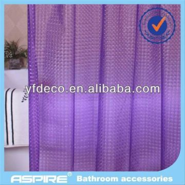 Polyester 3d eva waterproof shower curtain