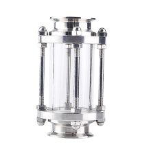 Quick-Fit Glass Tube Sight Glass Clamp: Straight-Through Quick Contact Sight Cup