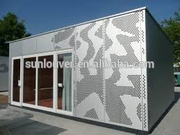 wall cladding exterior sheet metal as curtain wall