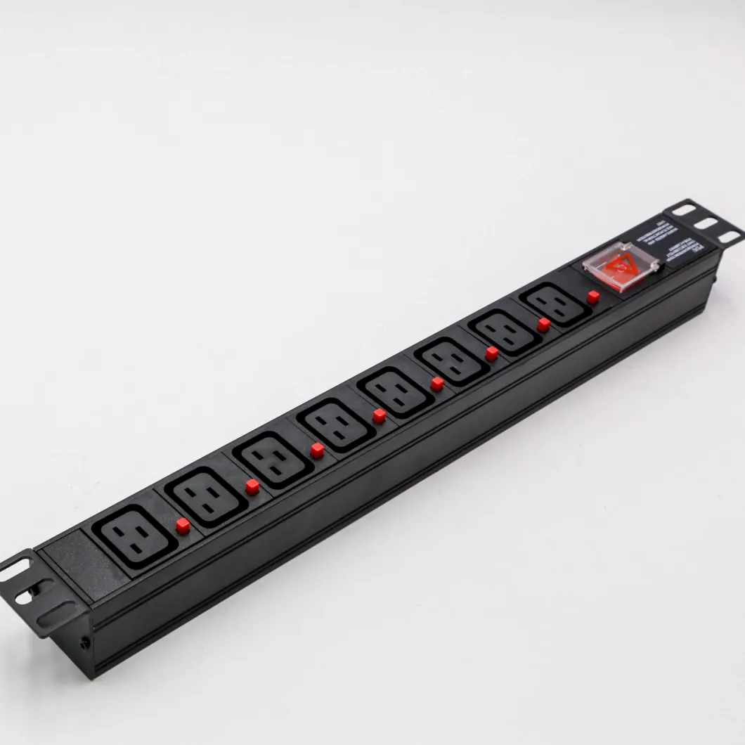 Rack Mount PDU IEC Series Power Strip for Network Cabinet NEMA 5-15p UL