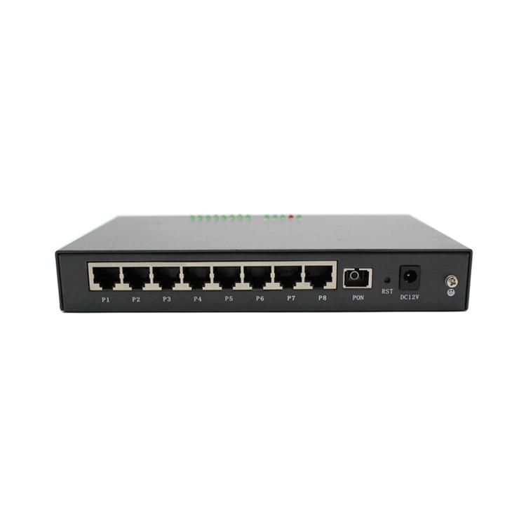 Noir EPON ONU 8 PORT ETHERNET POE inverse